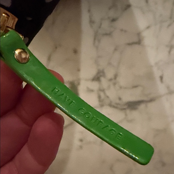 Kate Spade Navy and White Dotted Tablet Sleeve - Picture 4 of 5